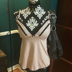 Marilyn Monroe Light Pink with Black Lace Camisole